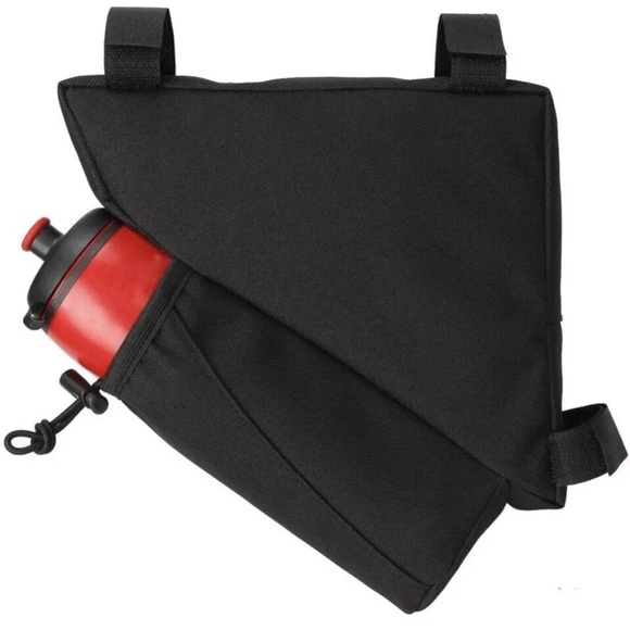 NEW B-SOUL Black Waterproof Bicycle Front Top Tube Pouch Triangle Bike Frame Bag - Picture 5 of 6